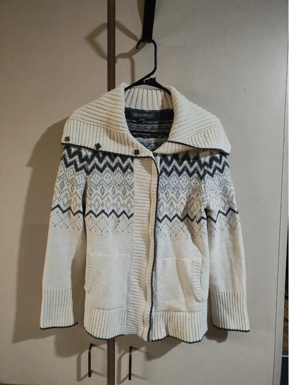 Eddie Bauer size Petite Large Sweater Jacket Zips